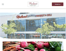 Tablet Screenshot of marlenesmarket-deli.com